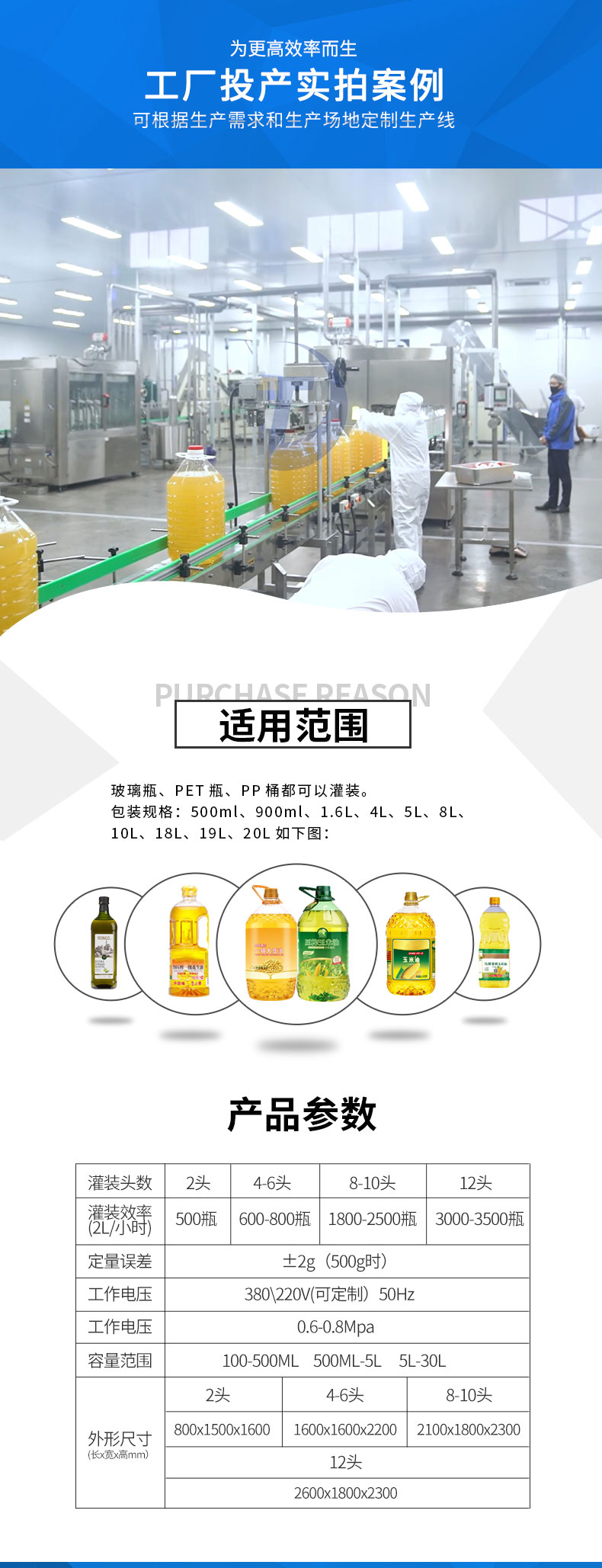 全自動(dòng)六頭食用油灌裝機(jī)